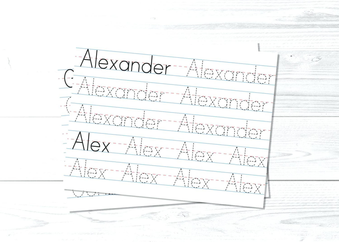 Name Tracing Sheets Free Printable Preschool Handwriting