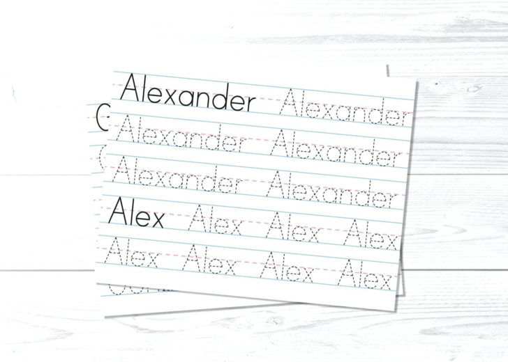 Name Tracing Sheets Free Printable Preschool Handwriting - db-excel.com