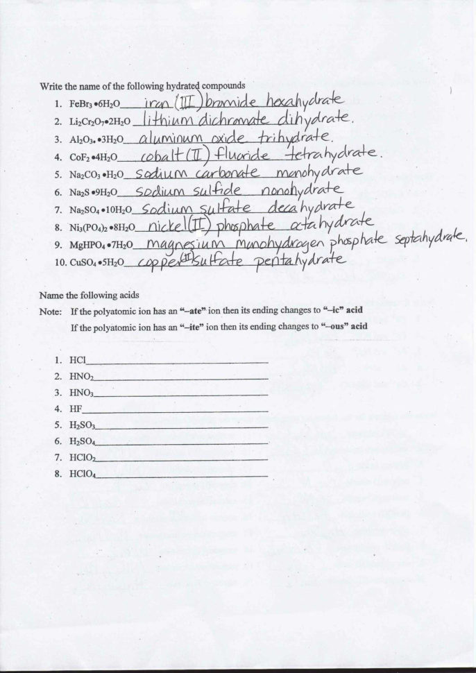 Naming Compounds With Polyatomic Ions Polyatomic Ions