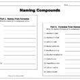 Naming Compounds Worksheet  Ppt Download