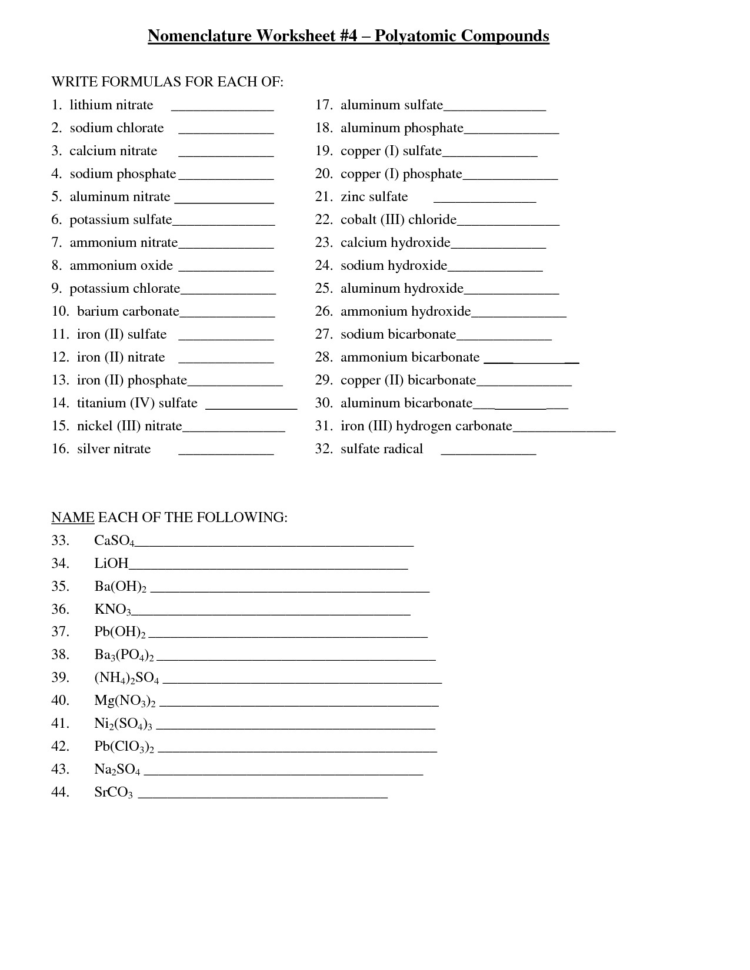 Naming Ionic And Covalent Compounds Worksheet Awesome Best S