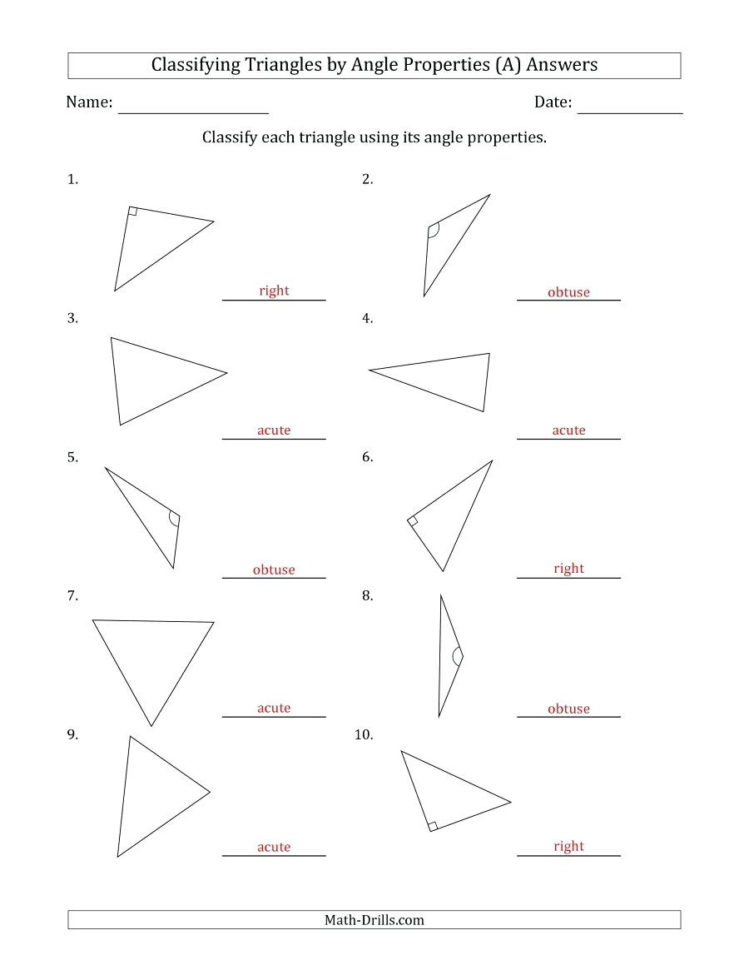 Naming Triangles Worksheet – Jakejamesclub