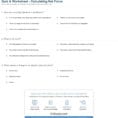 Net Force Worksheet Answers Kinetic And Potential Energy