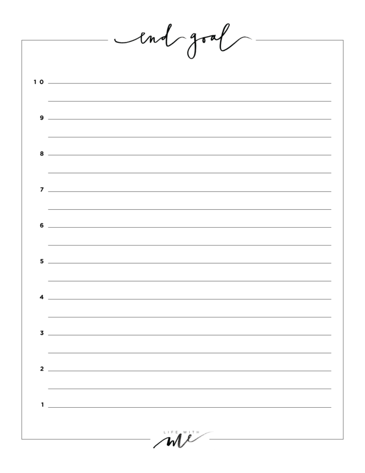 New Years Resolutions  Printable Worksheets  Life With Me
