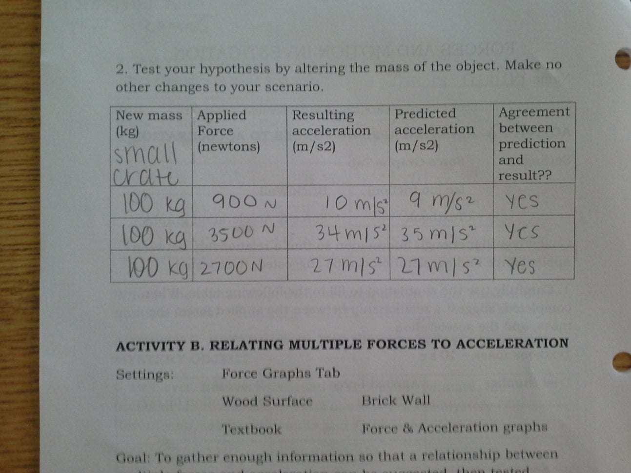 Newton S Second Law Worksheet Answers 2 2  Breadandhearth