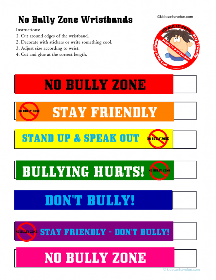 No Bullying Activities Posters Certificates Worksheets