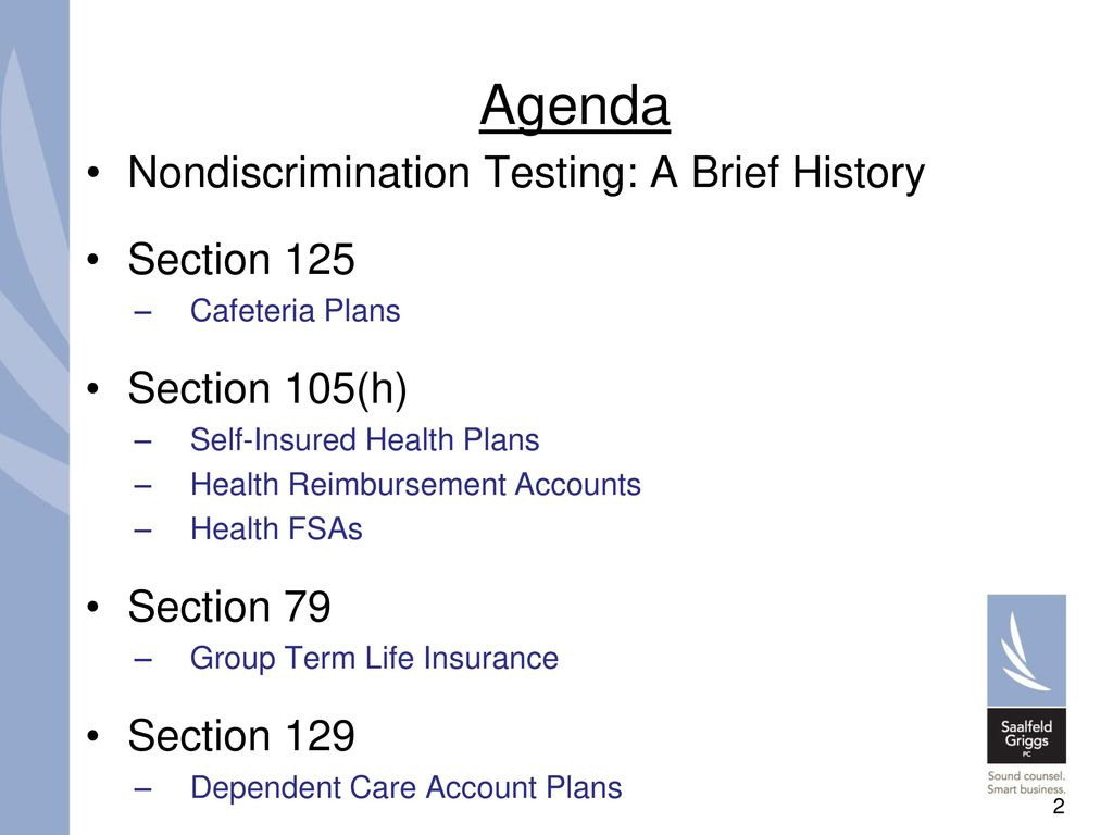 Section 125 Nondiscrimination Testing Worksheet —