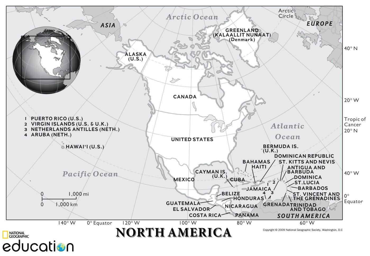 North America Human Geography  National Geographic Society