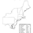 Northeast Region Blank Map Free Us States Capitals Maps