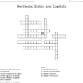Northeast States And Capitals Crossword  Word