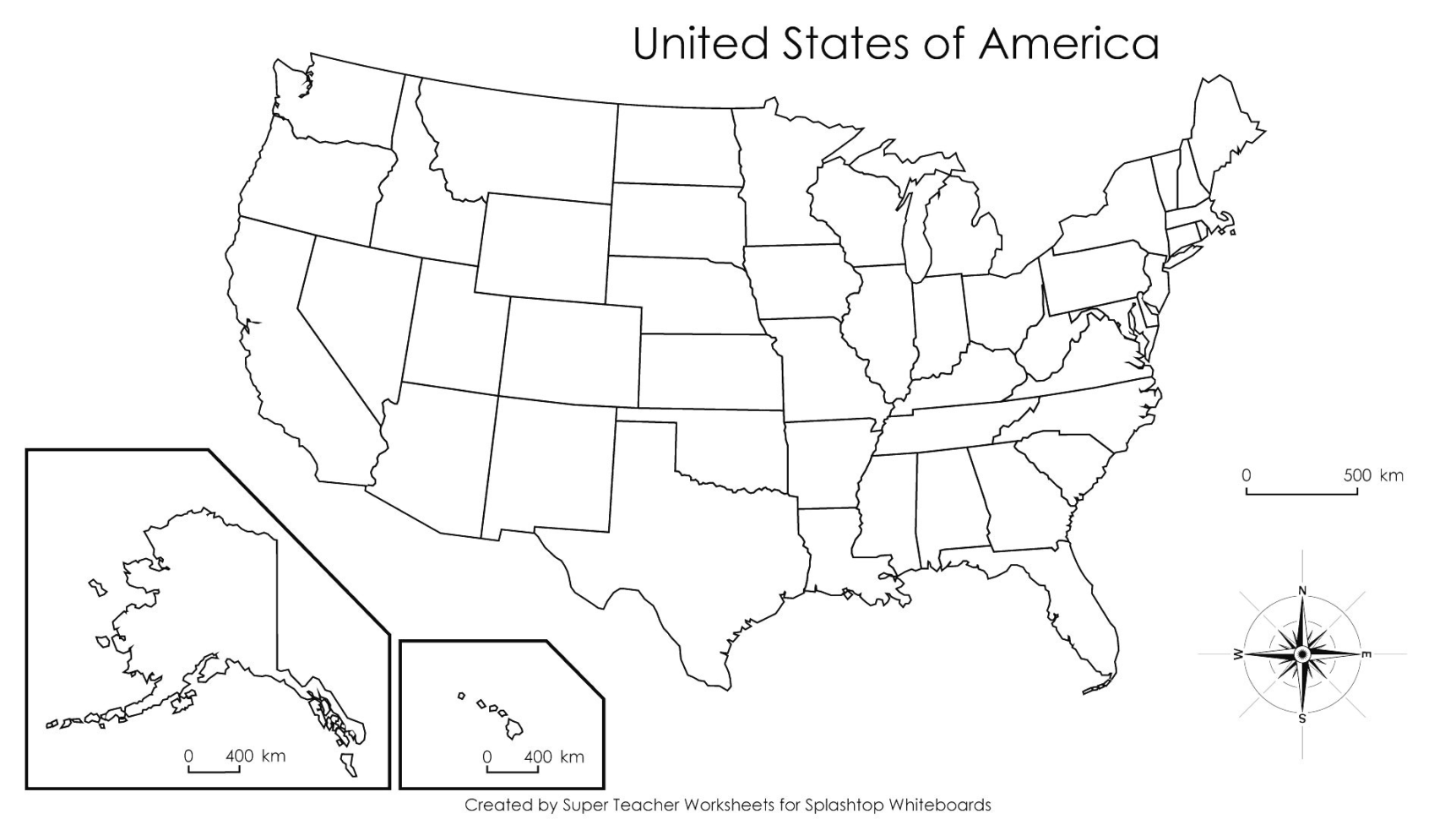 Northeast Us Map With Capitals Blank Of The United States