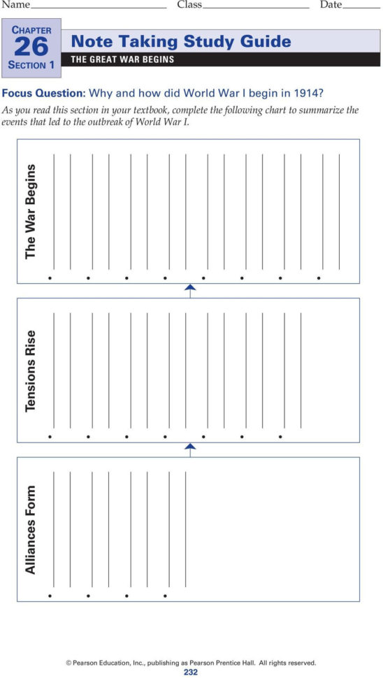 Note Taking Study Guide The Great R Begins  Pdf