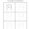 Number 19 Writing Counting And Identification Printable