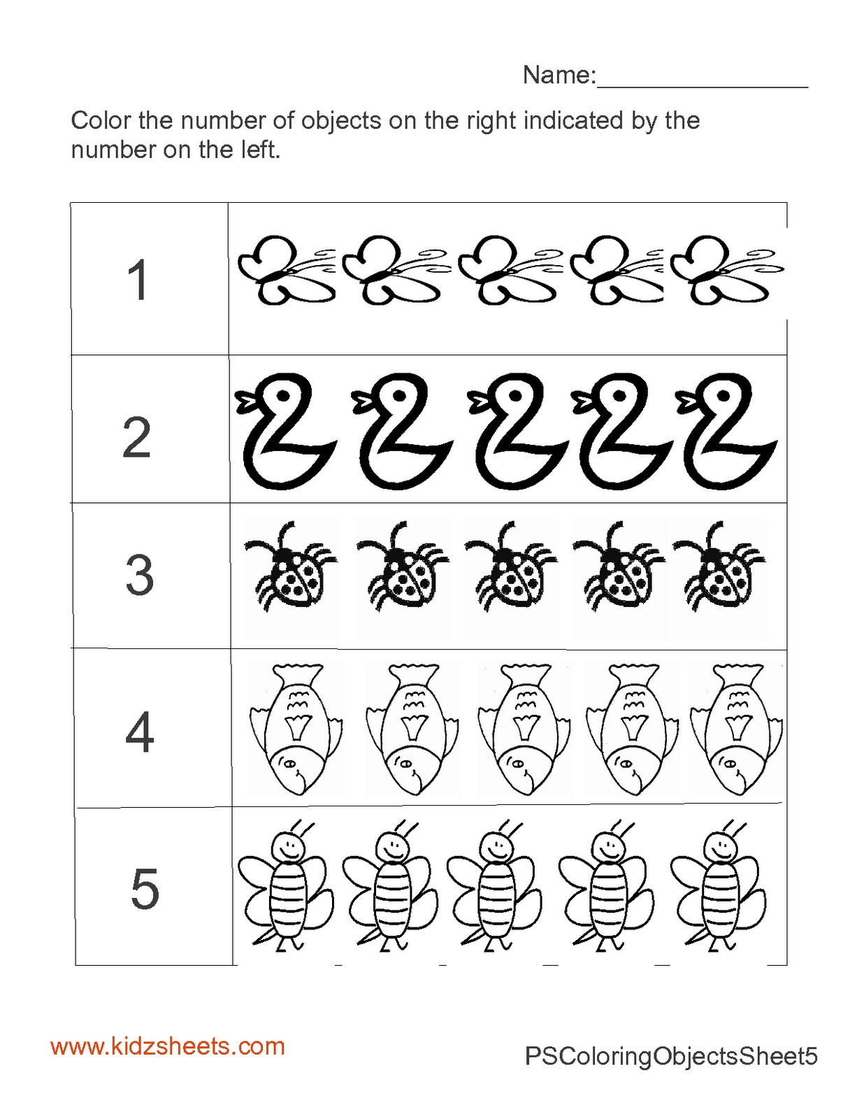 Number 5 Tracing Worksheets Preschool Printable Coloring Db excel