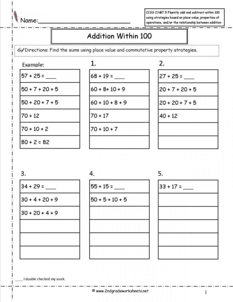 Number And Operations In Base Ten Grade 5 Worksheets