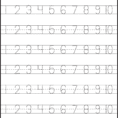 Number Tracing – 110 – Worksheet  Free Printable