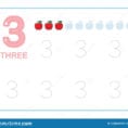 Number Tracing And Writing Tracing Worksheet For