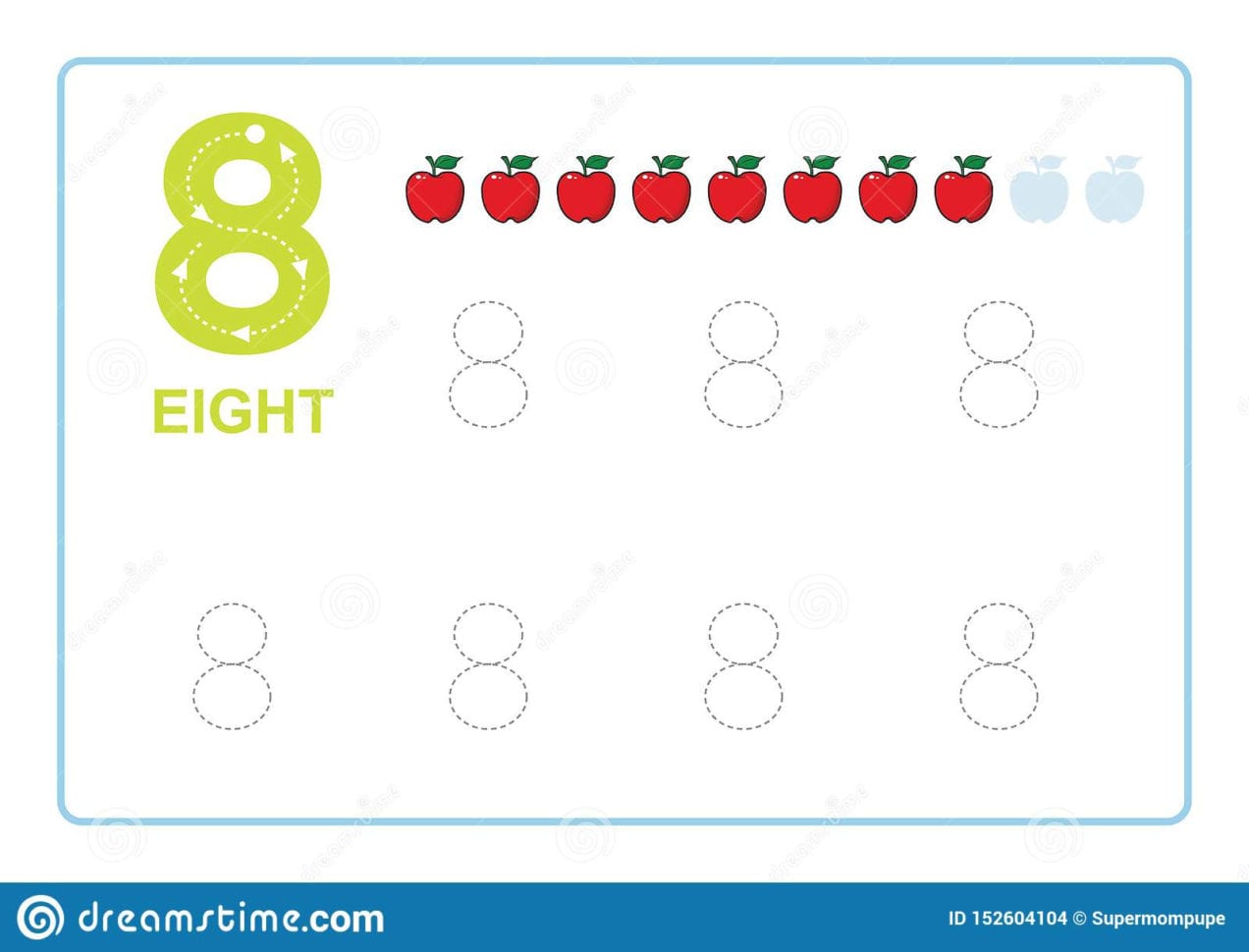 Number Tracing And Writing Tracing Worksheet For