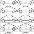Number Tracing Cars  Crafts And Worksheets For Preschooltoddler