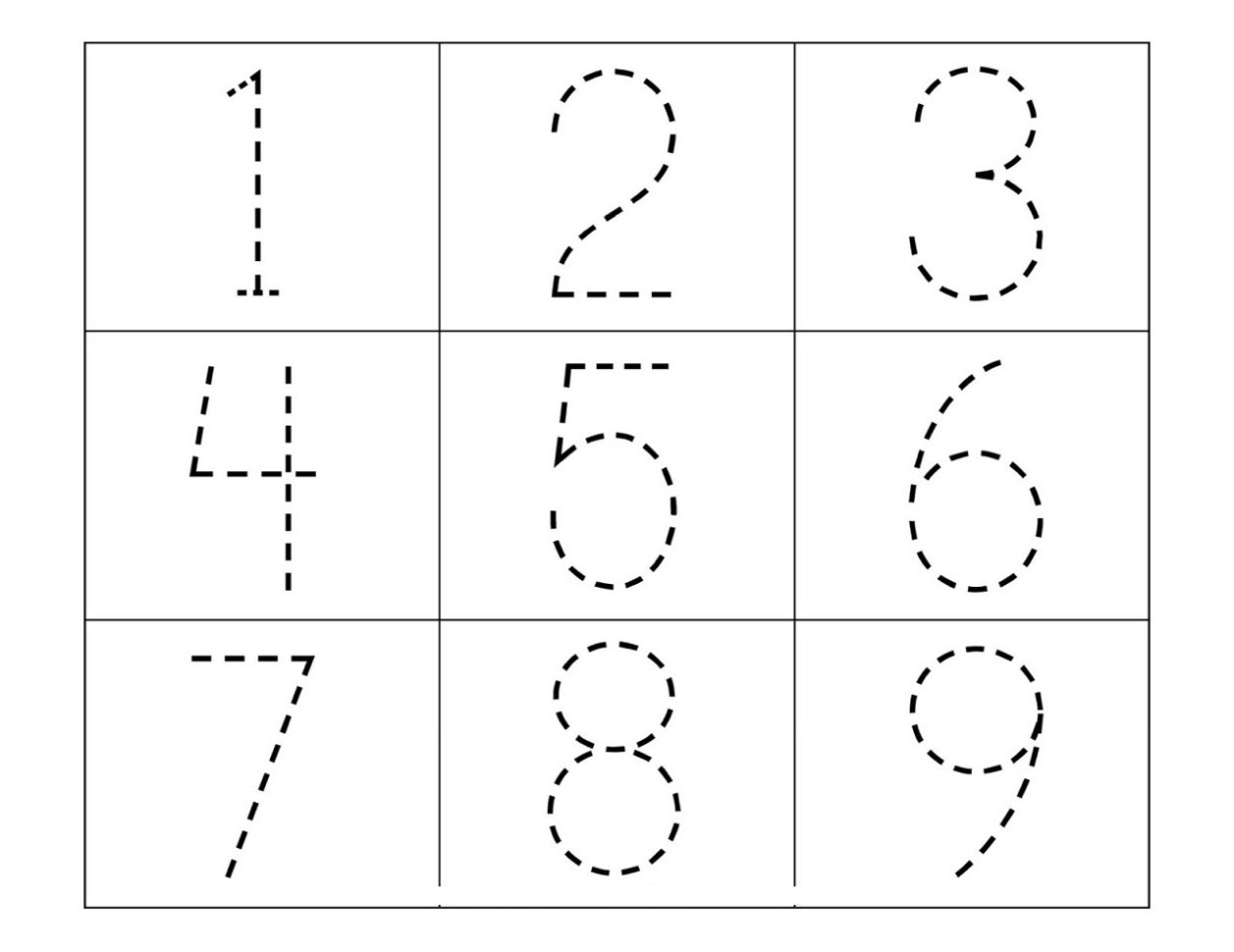 Number Tracing Worksheets 19  Printable Coloring Page For Kids