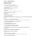 Nutrients Their Interactions  Answers  Worksheet  Biology