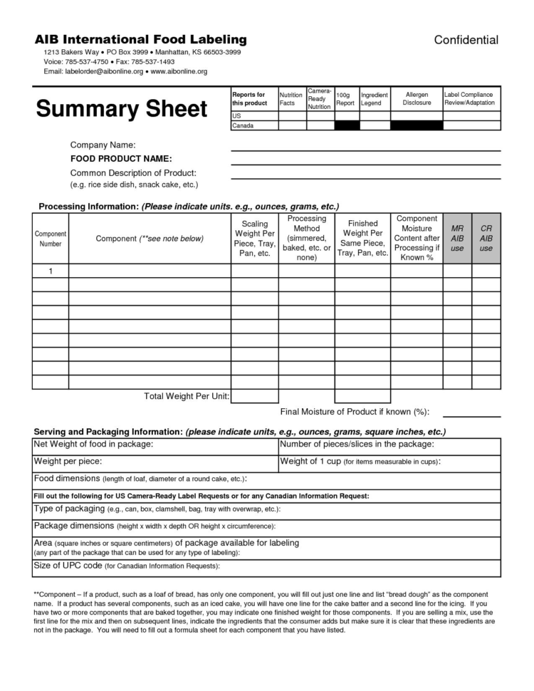 Nutrition Label Worksheet Answer Key Pdf