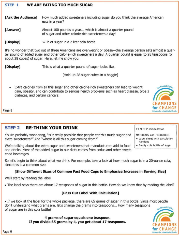 Reading Food Labels Worksheet