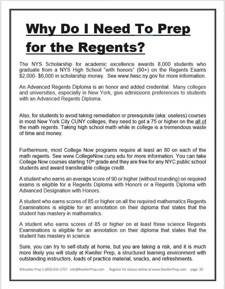 Nys Regents  Nysed Regents  Tutor  Exam Prep  Queens