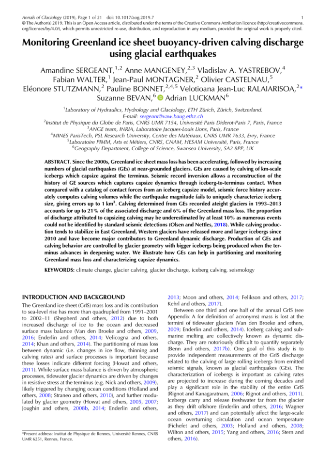 Ocean Regulation Hypothesis For Glacier Dynamics In