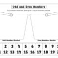 Odd And Even Numbers  Cut And Paste Bucket Worksheet  K3
