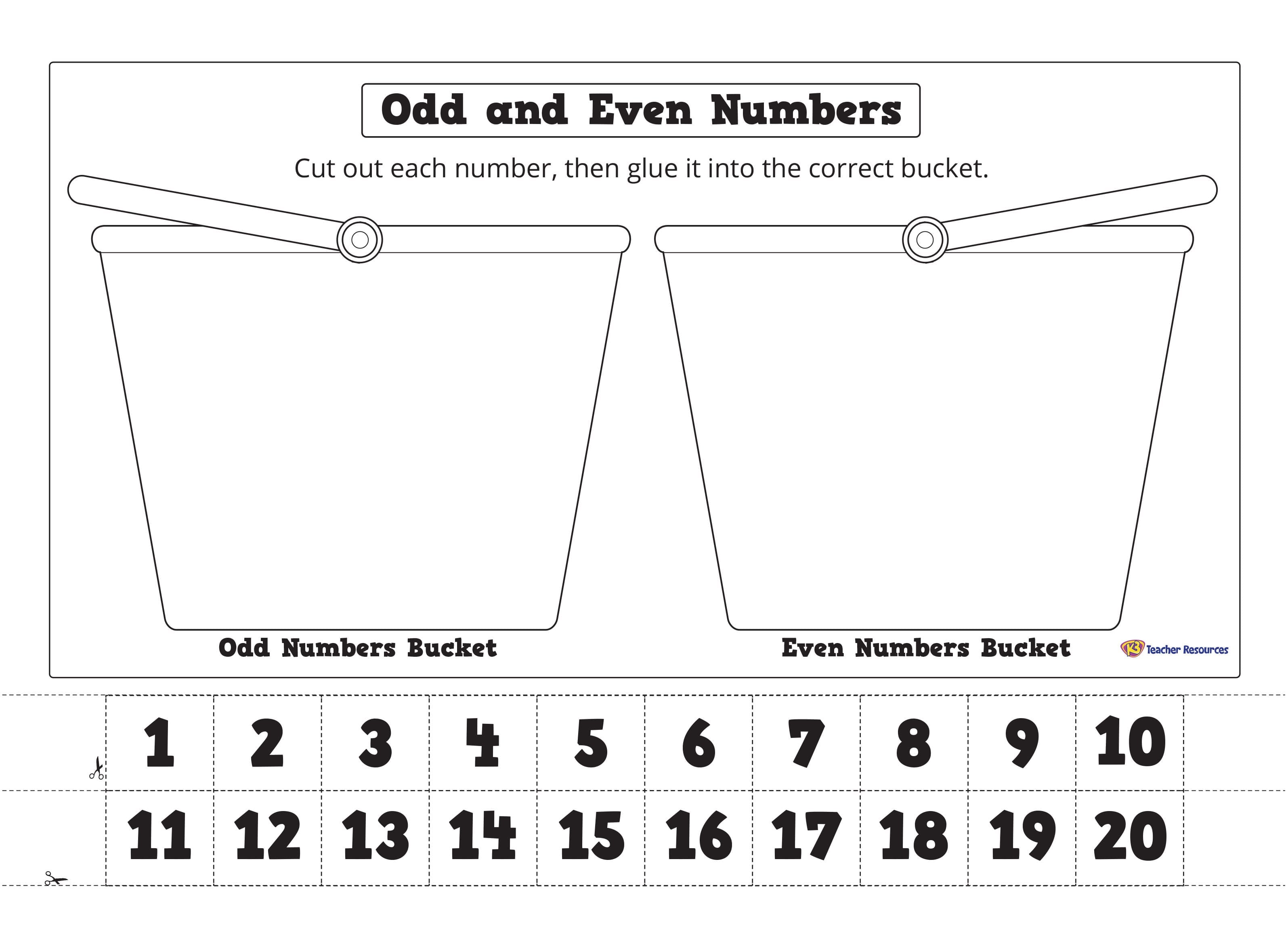 Odd And Even Numbers Worksheets Db excel