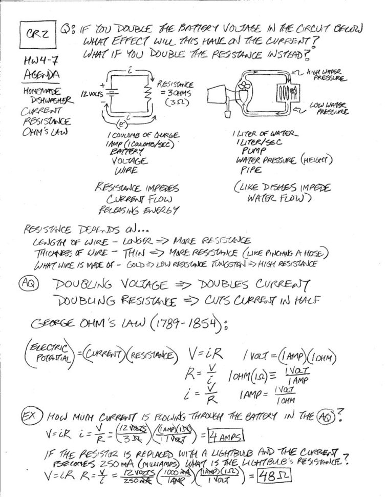Ohms Law And Power Worksheet Answers