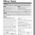 Oliver Twist  A Worksheet