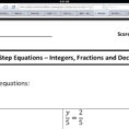 One Step Equations Worksheet 650488  Solving One Step