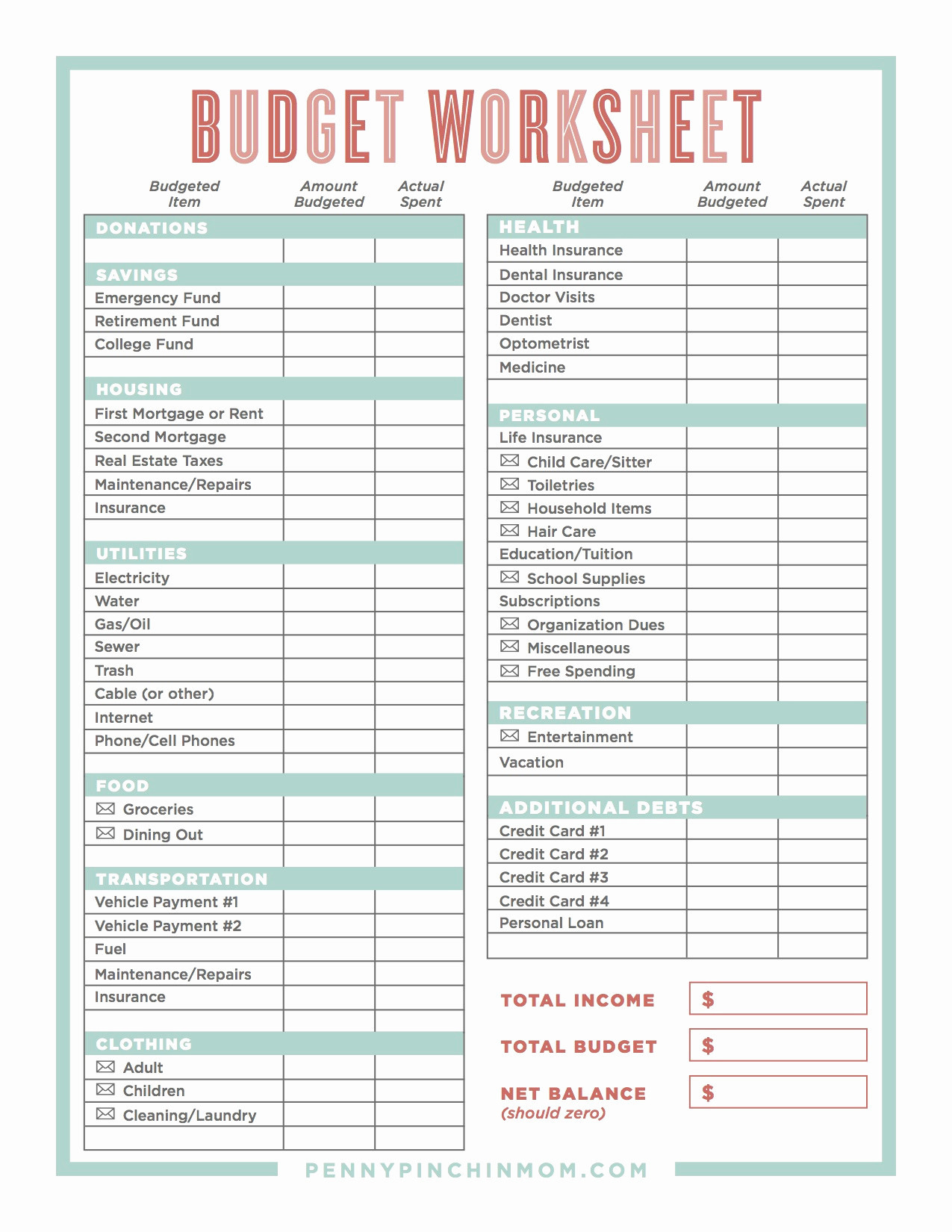 Online Budget Calculator Spreadsheet Then Printable Bud