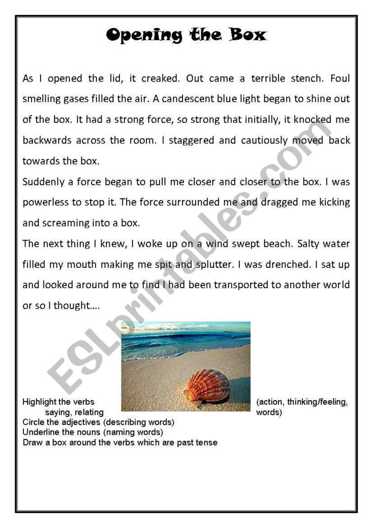 Identifying Text Structure Worksheets
