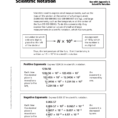 Operations With Scientific Notation