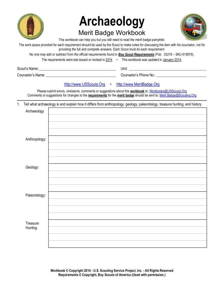 Org Worksheets Family Life