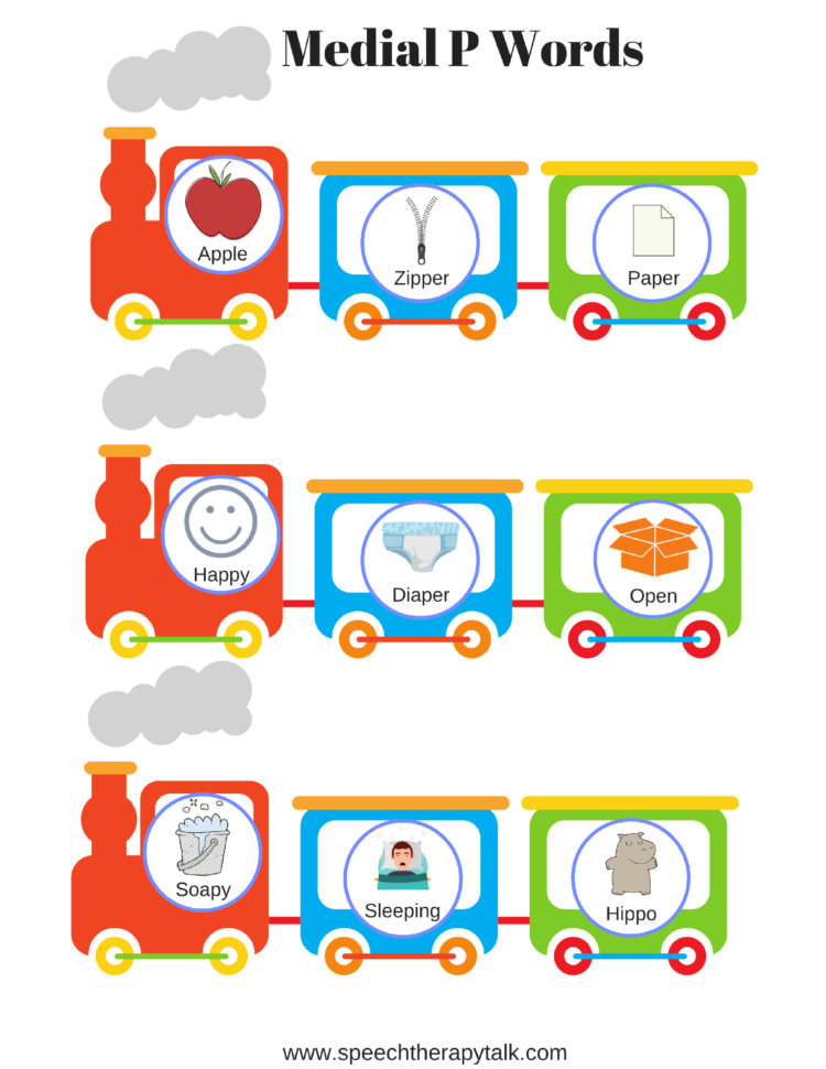 P Word List For Speech Therapy