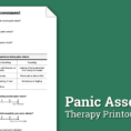 Panic Assessment Worksheet  Therapist Aid