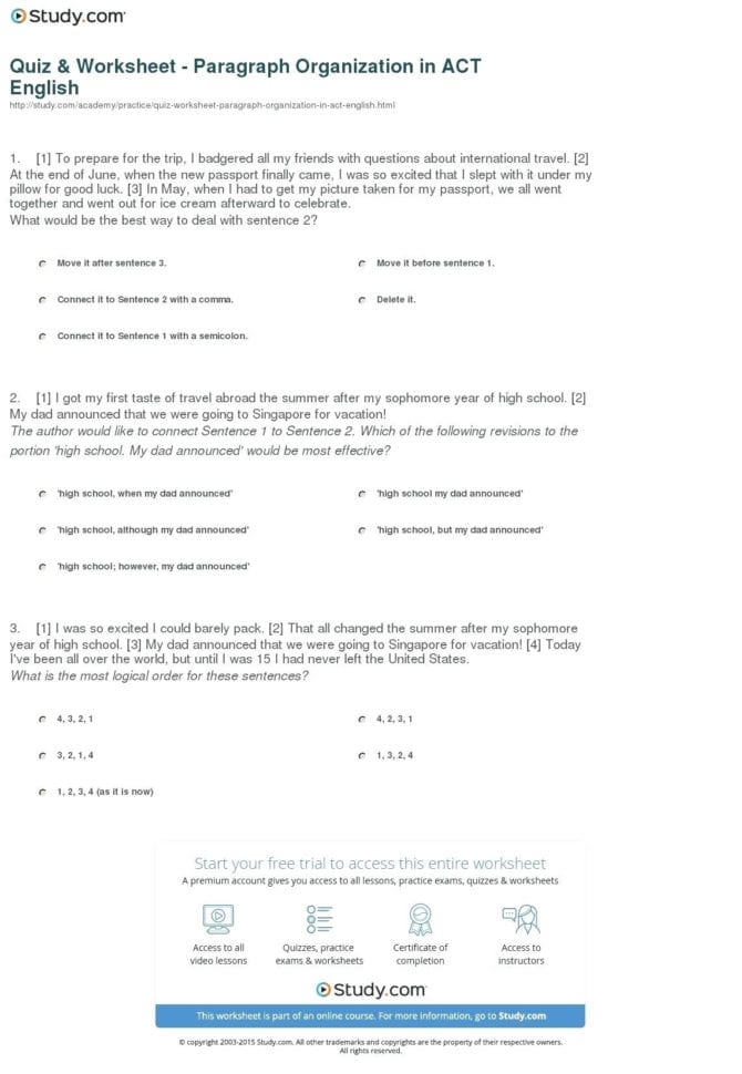 Paragraph Editing Worksheets 5Th Grade – Spineprintco