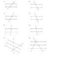 Parallel Lines And Transversal Worksheet