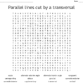 Parallel Lines Cuta Transversal Word Search  Word