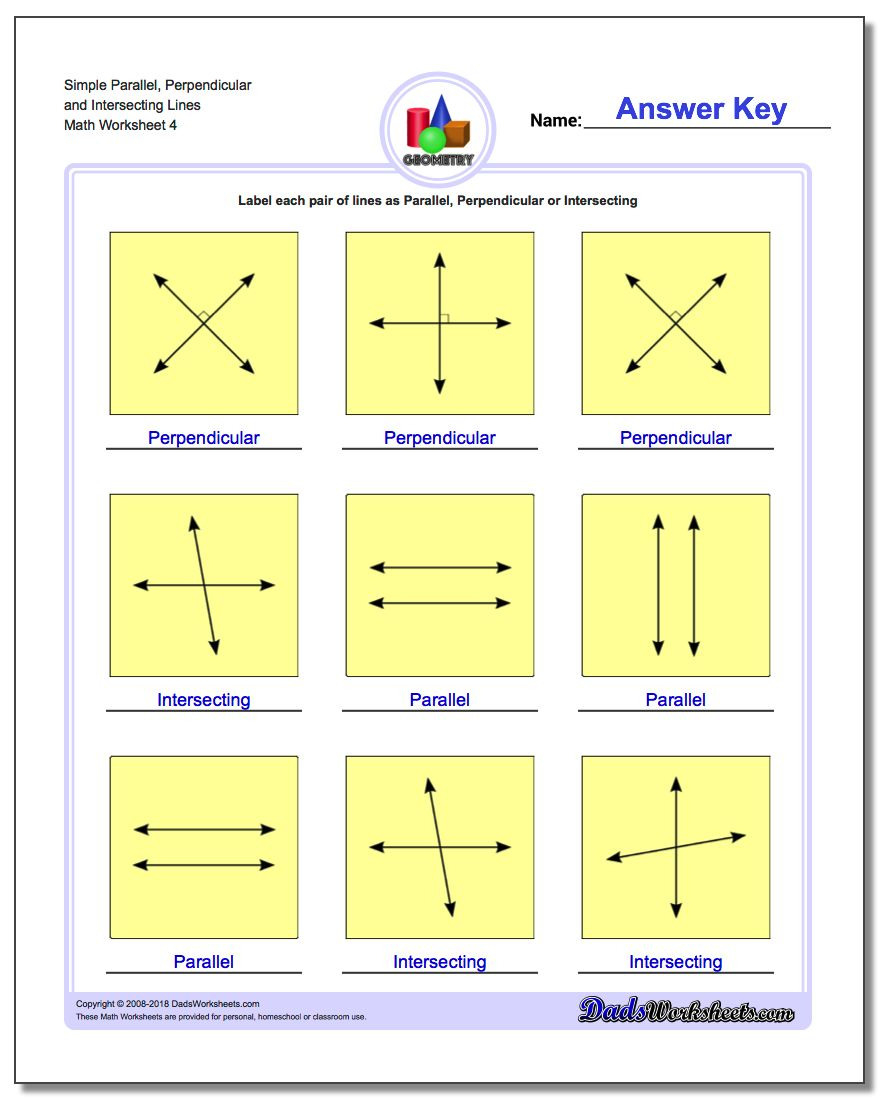 intersection parallel fun math illustrations