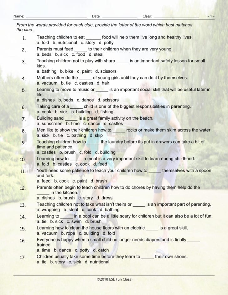 Co Parenting Worksheets Co Parenting Worksheets
