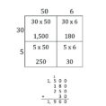 Partial Products Multiplication Worksheets Math Area Partial