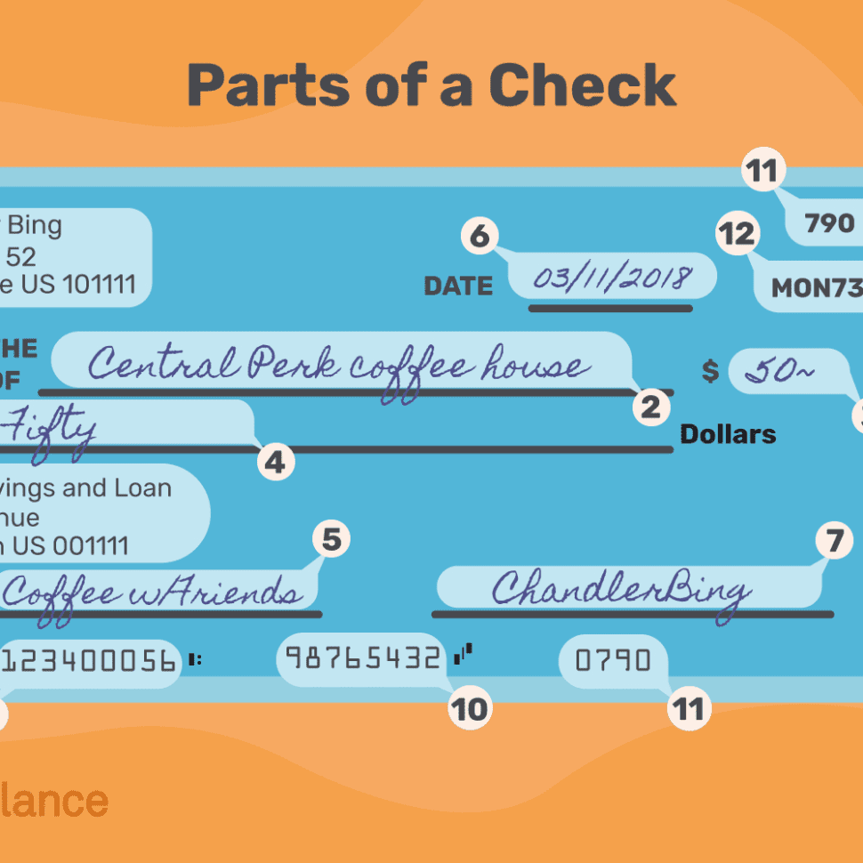Parts Of A Check And Where To Find Information