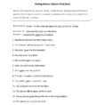 Parts Of A Sentence Worksheets  Direct And Indirect Objects