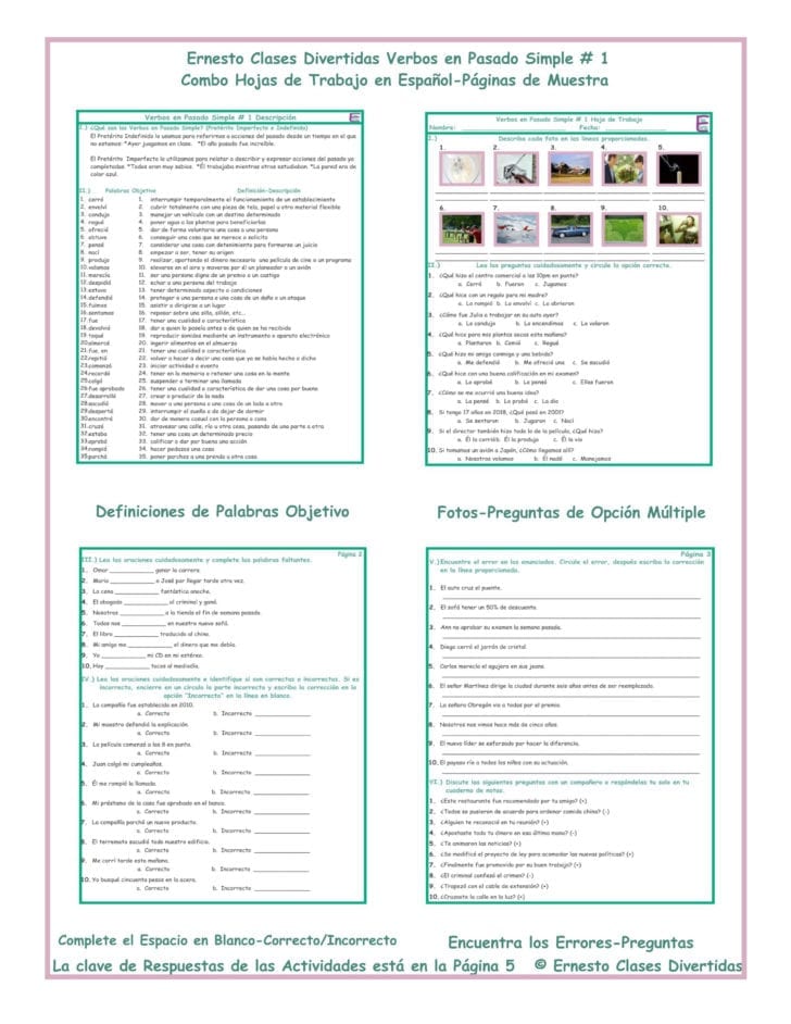 Spanish 1 Worksheets — db-excel.com