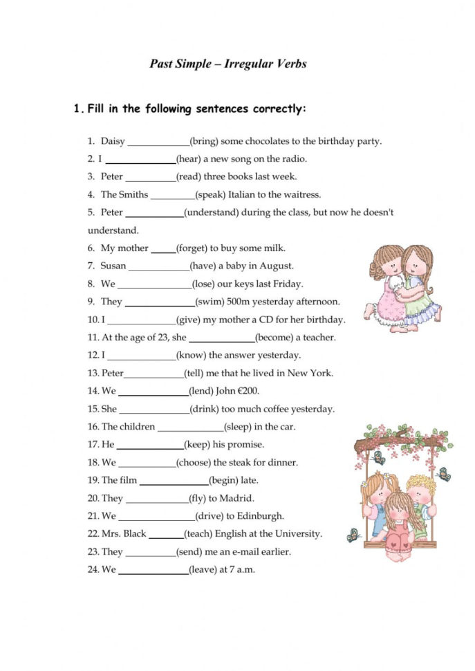 Past Simple Tense  Worksheet  Interactive Worksheet